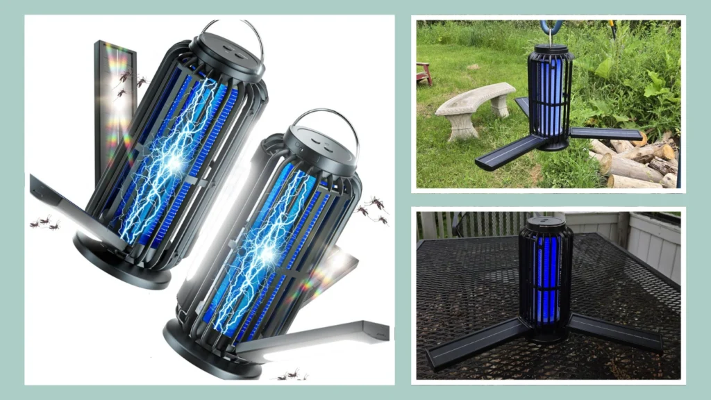 Solar Zapper Outdoor Light – Cordless Waterproof Mosquito Eliminator