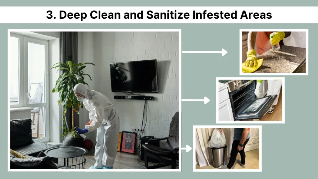 3. Deep Clean and Sanitize Infested Areas