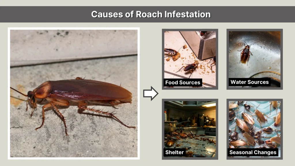 Causes of Roach Infestation