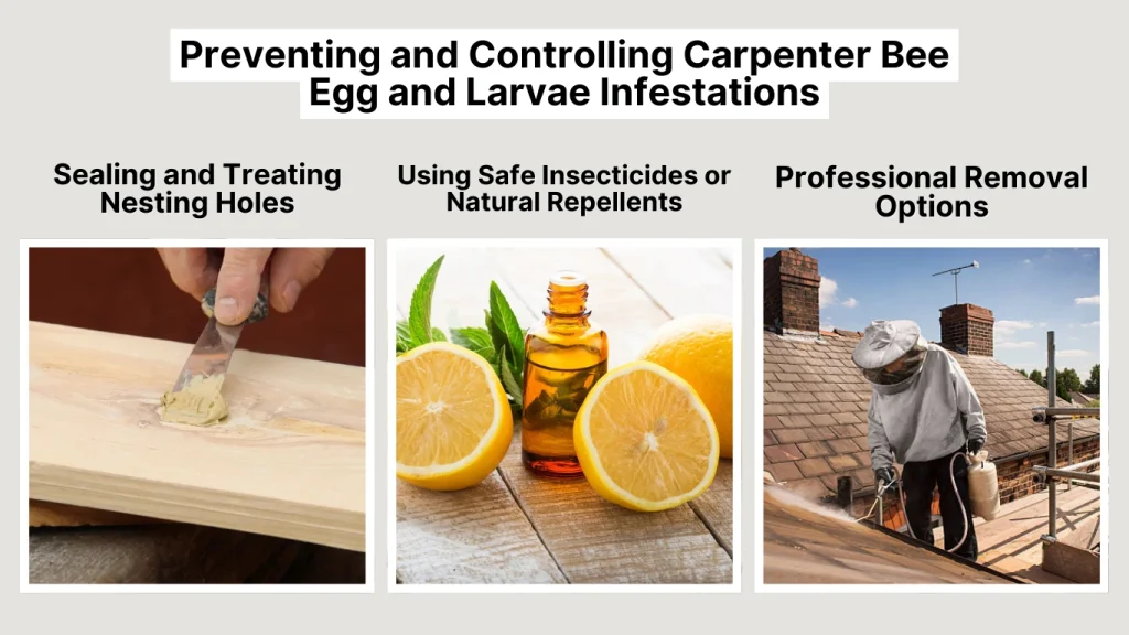 Preventing and Controlling Carpenter Bee Egg and Larvae Infestations