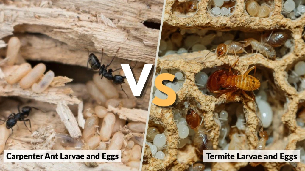 Larvae & Eggs – Carpenter Ant vs Termite