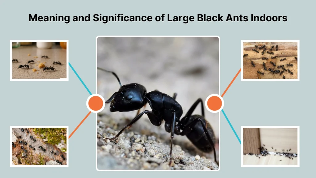 Meaning and Significance of Large Black Ants Indoors