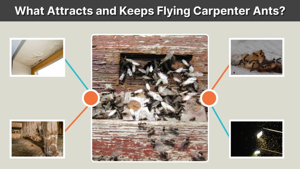 What Attracts and Keeps Flying Carpenter Ants