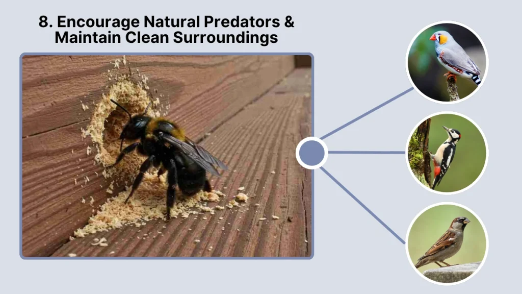 8. Encourage Natural Predators & Maintain Clean Surroundings