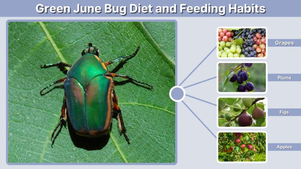 Green June Bug Diet and Feeding Habits
