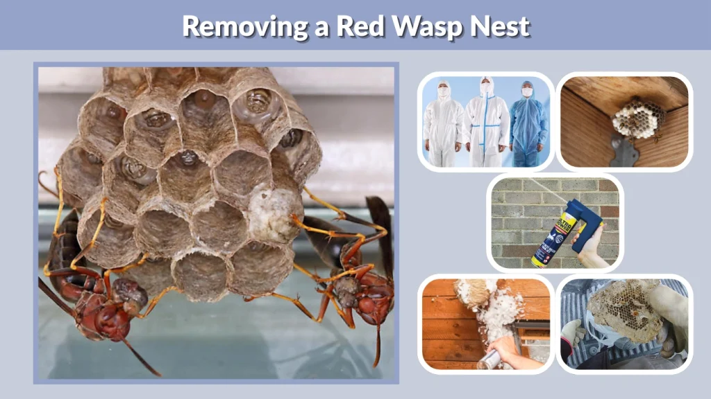 Removing a Red Wasp Nest
