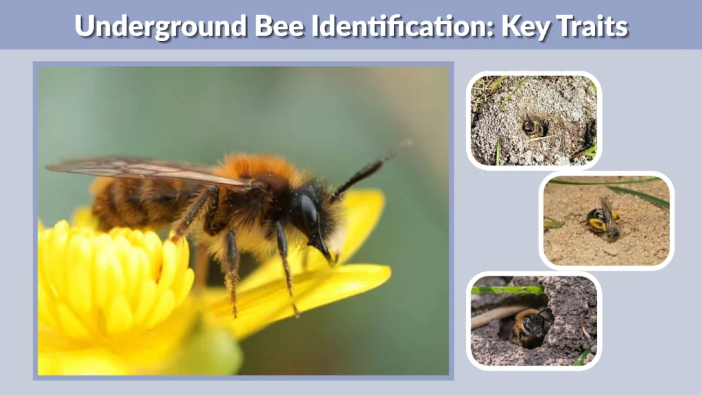 Underground Bee Identification Key Traits