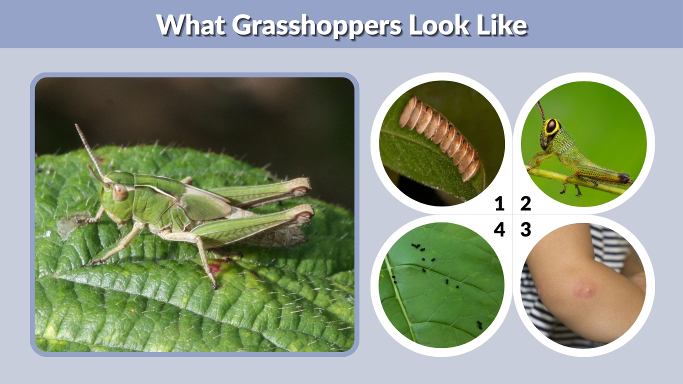 What Grasshoppers Look Like Eggs, Nymphs & Adults