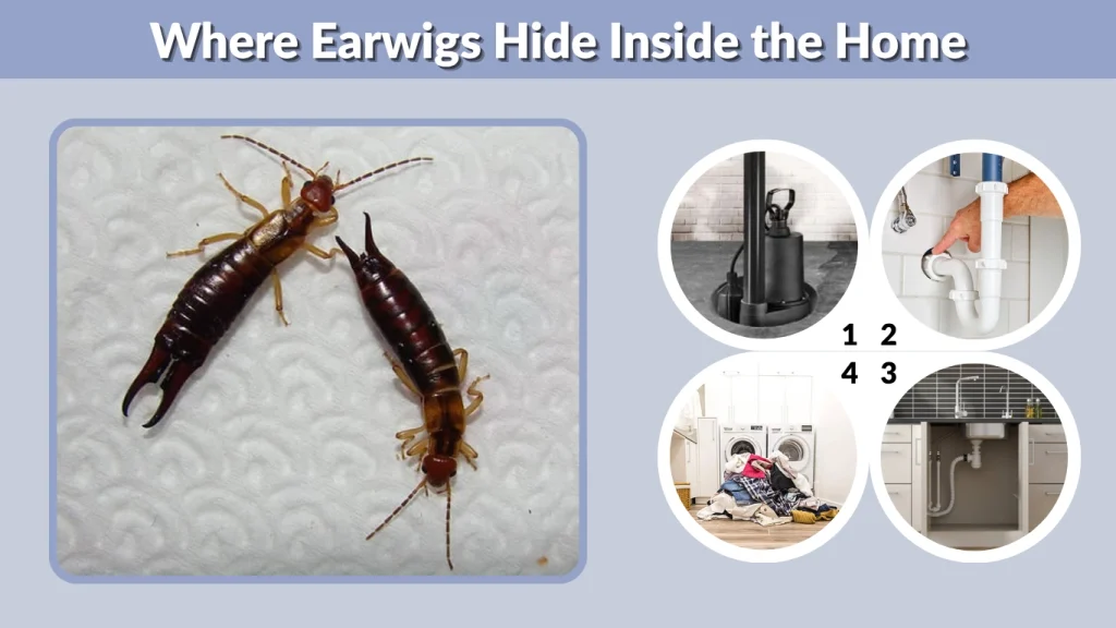 Where Earwigs Hide Inside the Home