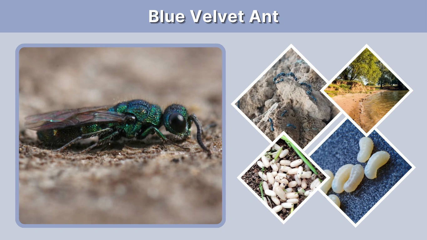 Blue Velvet Ant Identification, Sting, Habitat, Life Cycle, and Facts