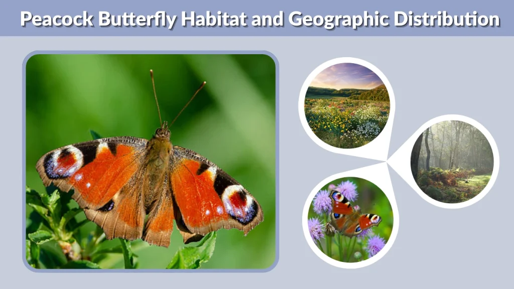 Peacock Butterfly Habitat and Geographic Distribution