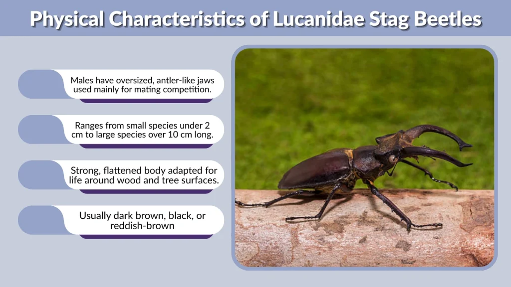 Physical Characteristics of Lucanidae Stag Beetles