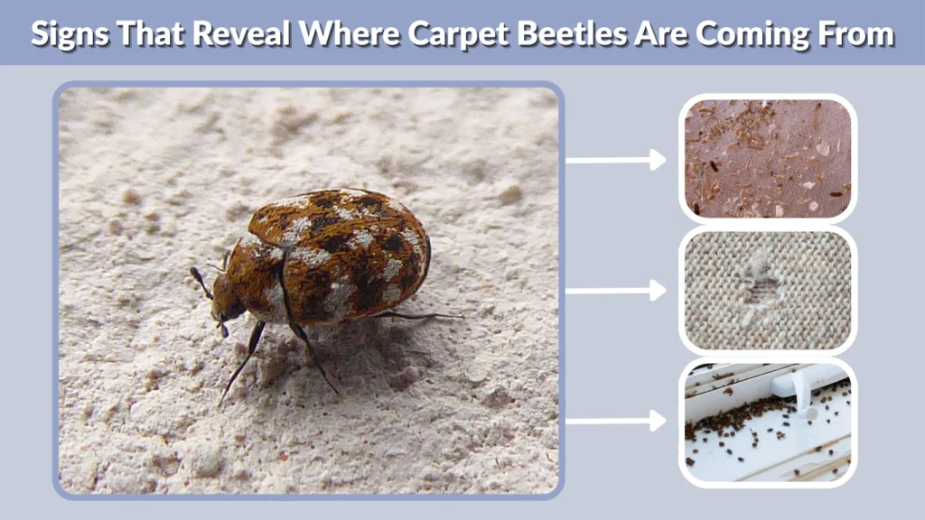 Signs That Reveal Where Carpet Beetles Are Coming From