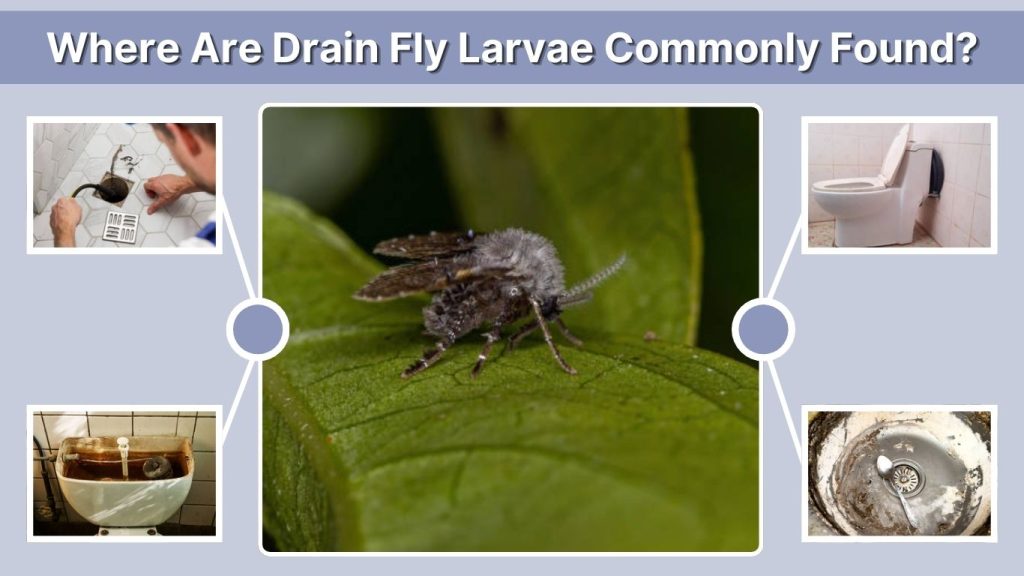 Where Are Drain Fly Larvae Commonly Found?