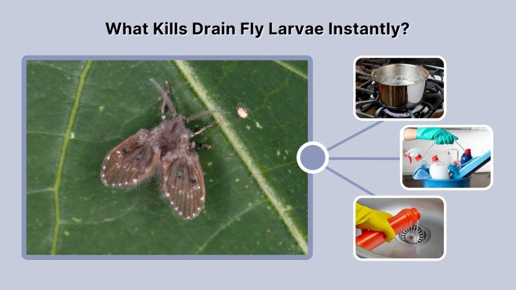 What Kills Drain Fly Larvae Instantly?
