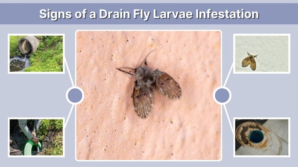 Signs of a Drain Fly Larvae Infestation