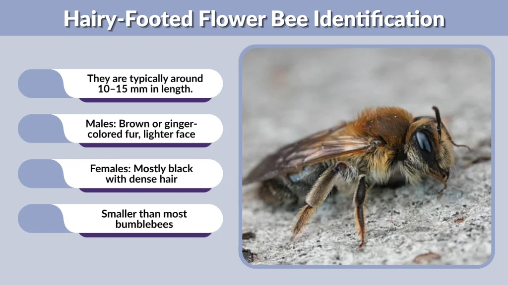 Hairy-Footed Flower Bee Identification