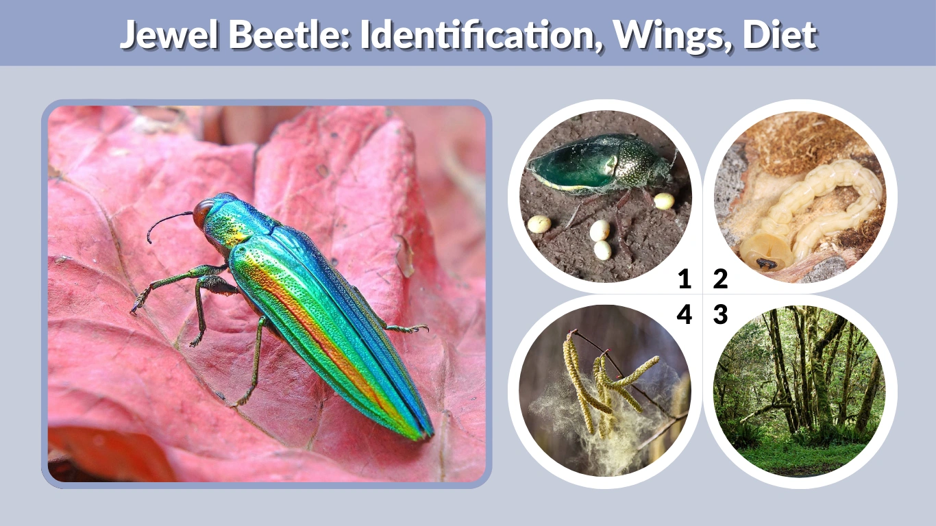 Jewel Beetle Identification, Wings, Diet, Habitat, Life Cycle & Lifespan