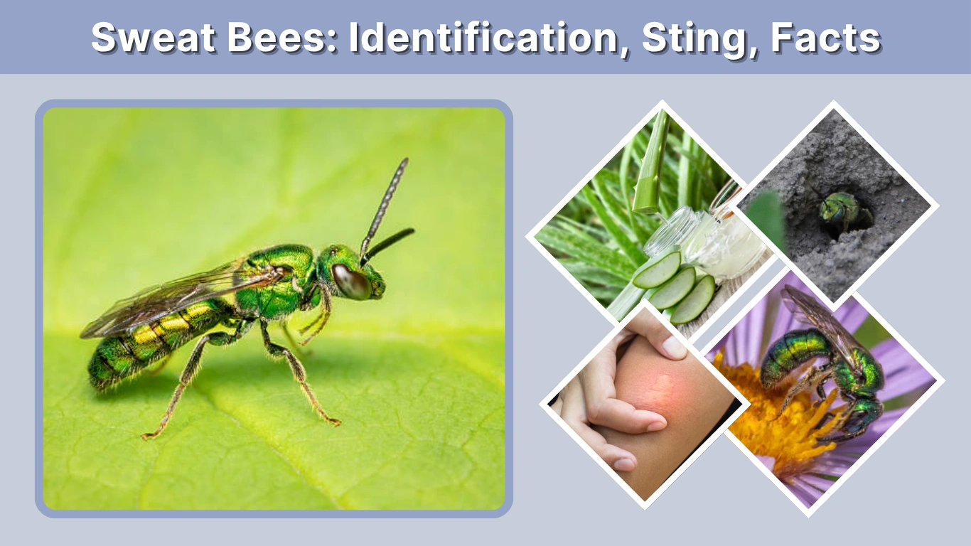 Sweat Bees Identification, Sting, Facts, Nests & Control Guide