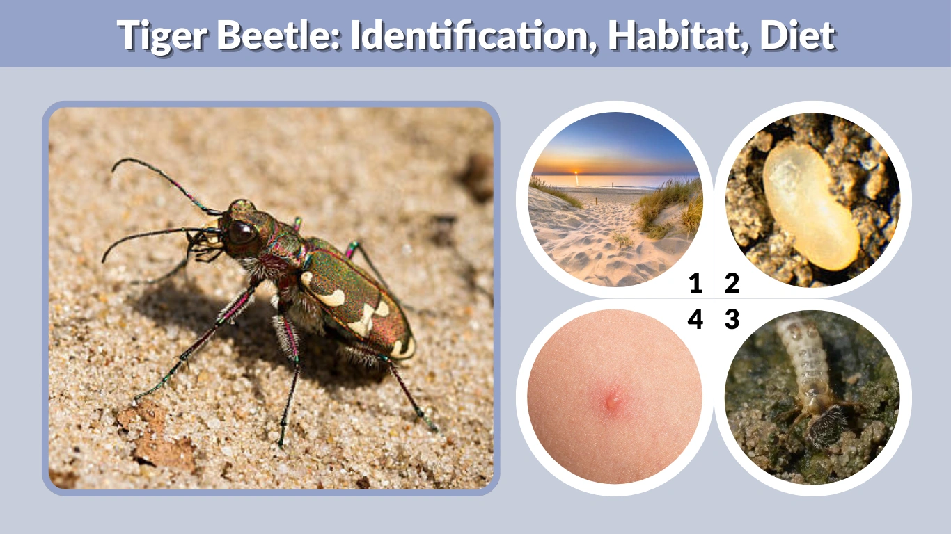 Tiger Beetle Identification, Habitat, Diet & Life Cycle Guide