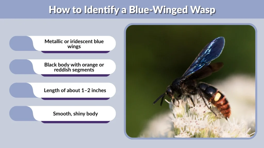 How to Identify a Blue-Winged Wasp