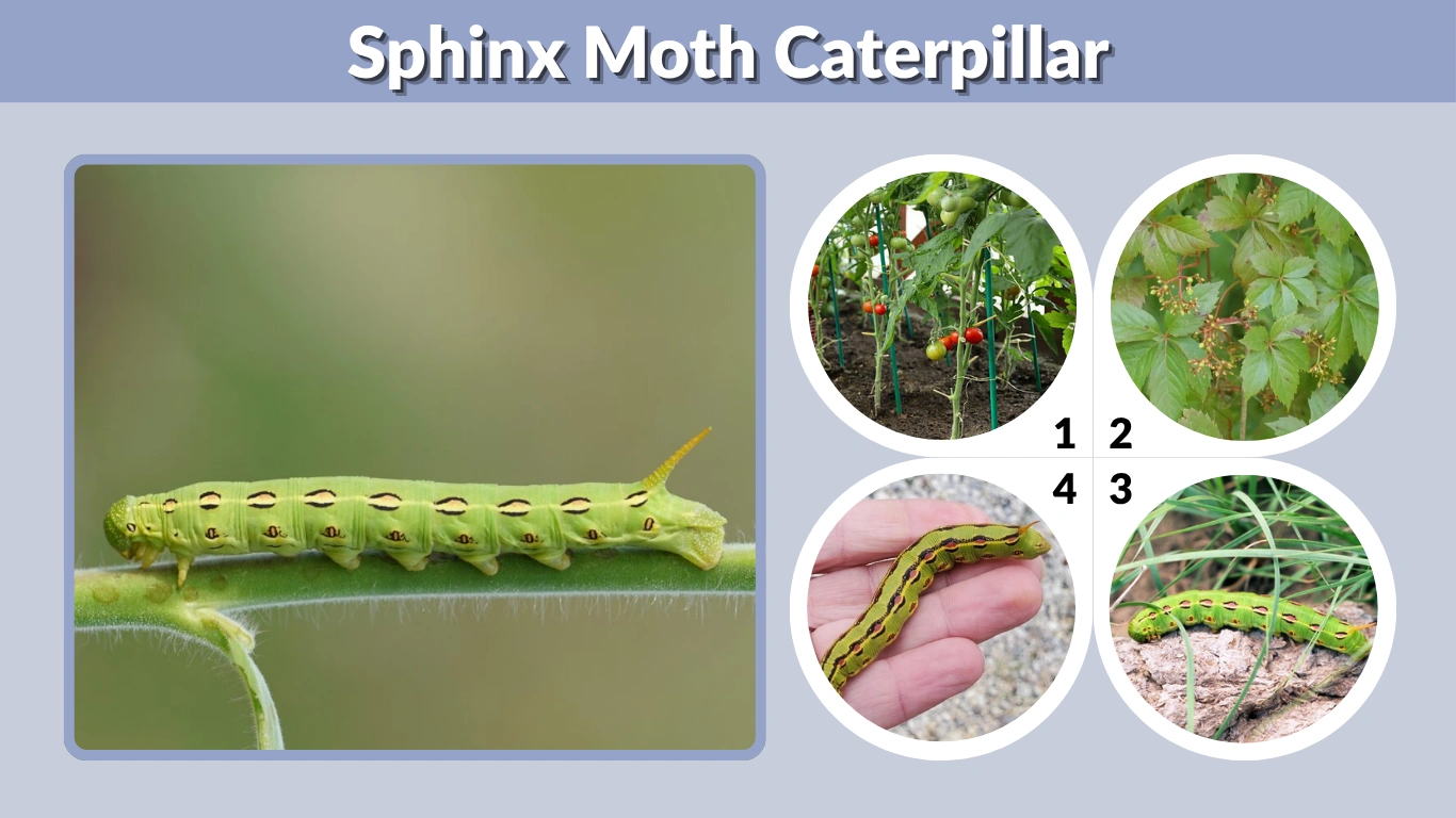 Sphinx Moth Caterpillar Types, Diet and Safety Tips