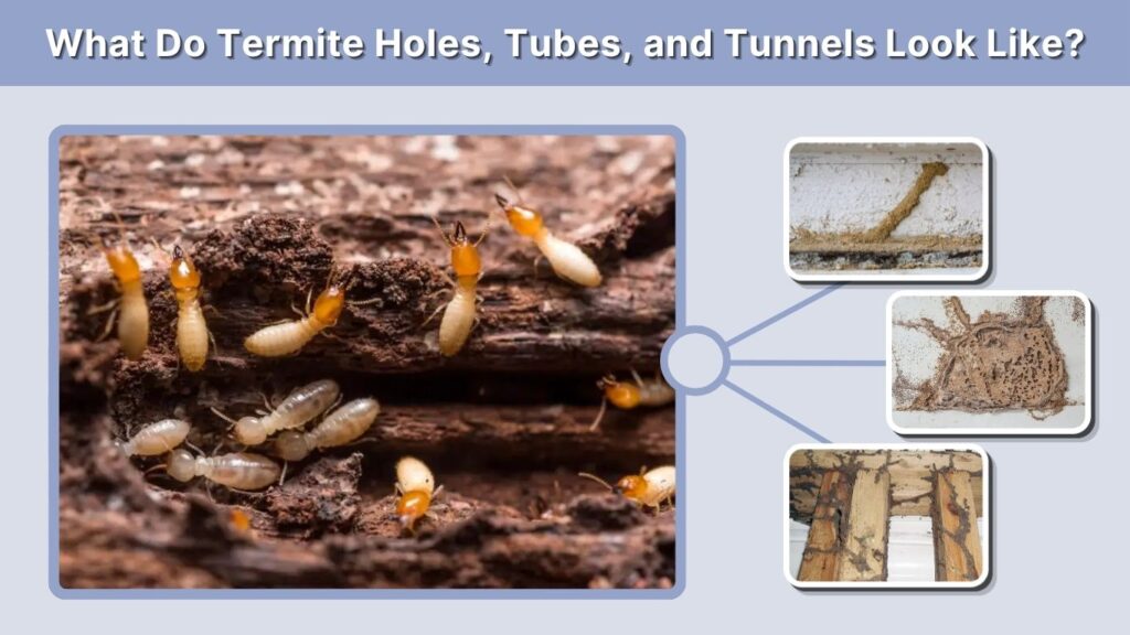What Do Termite Holes, Tubes, and Tunnels Look Like?