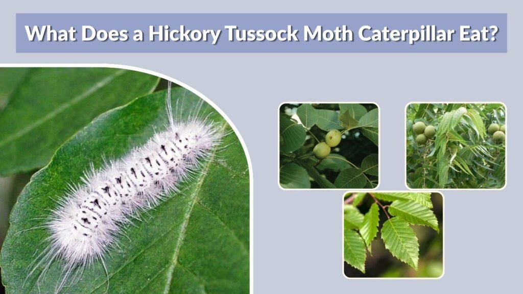 What Does a Hickory Tussock Moth Caterpillar Eat?