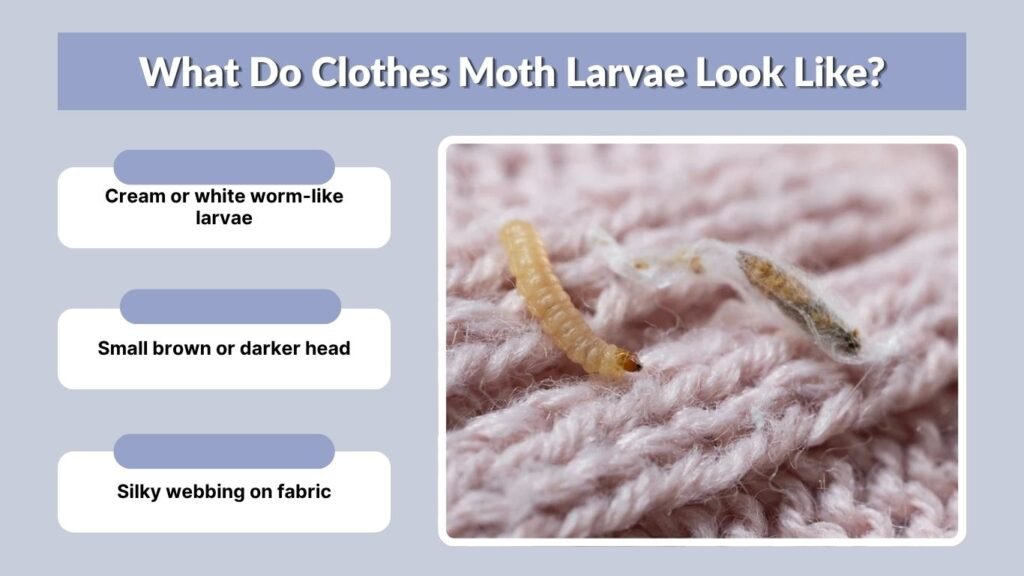 What Do Clothes Moth Larvae Look Like?