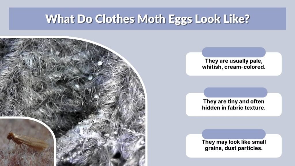 What Do Clothes Moth Eggs Look Like?