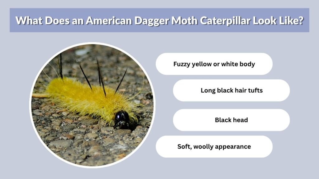 What Does an American Dagger Moth Caterpillar Look Like?