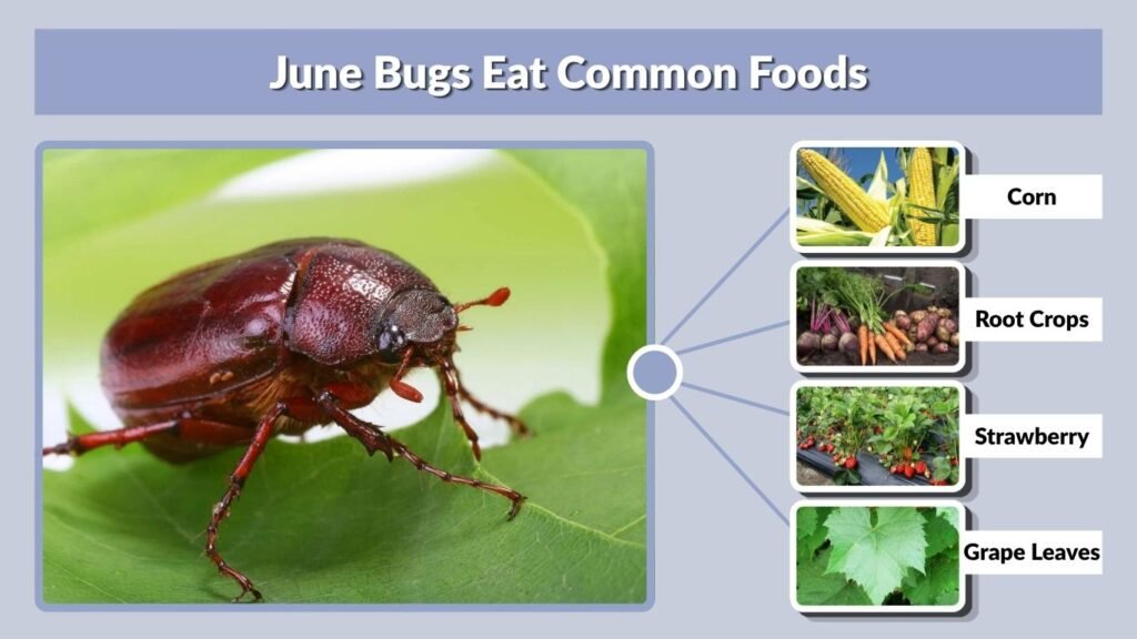 June Bugs Eat Common Foods
