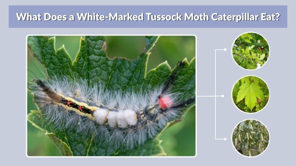 What Does a White-Marked Tussock Moth Caterpillar Eat?