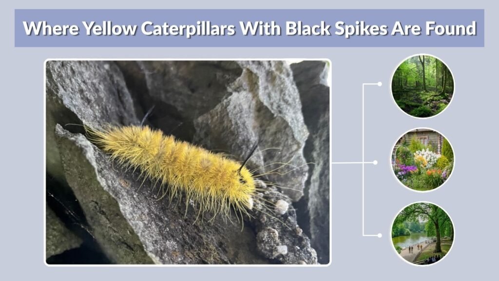 Where Yellow Caterpillars With Black Spikes Are Found