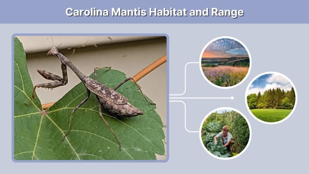 Carolina Mantis Habitat and Range
