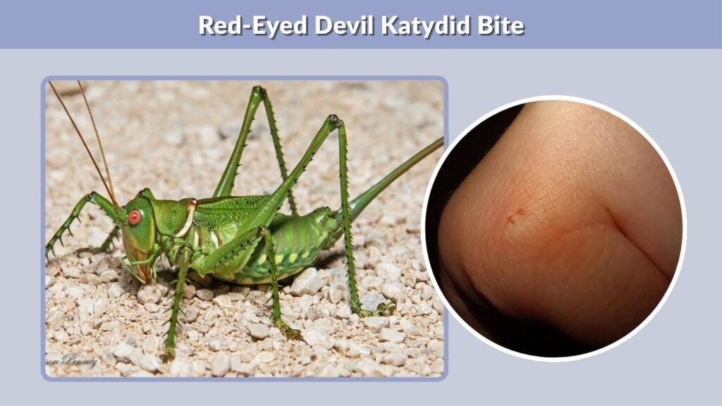 Red-Eyed Devil Katydid Bite