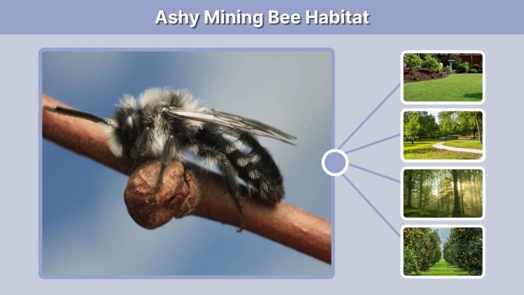 Ashy Mining Bee Habitat