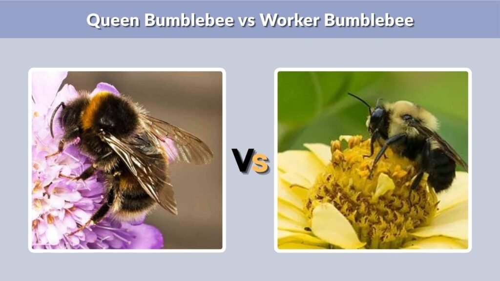 Queen Bumblebee vs Worker Bumblebee