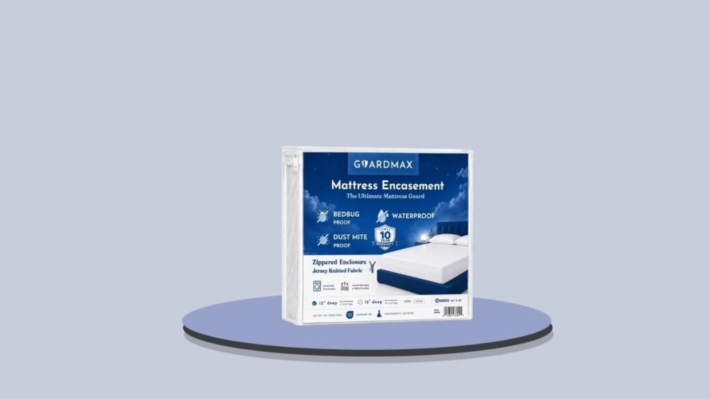 Guardmax Waterproof Bed Bug Mattress Encasement