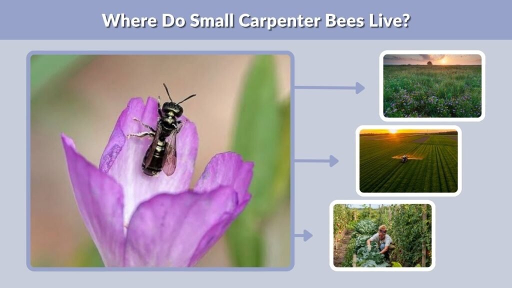 Where Do Small Carpenter Bees Live?