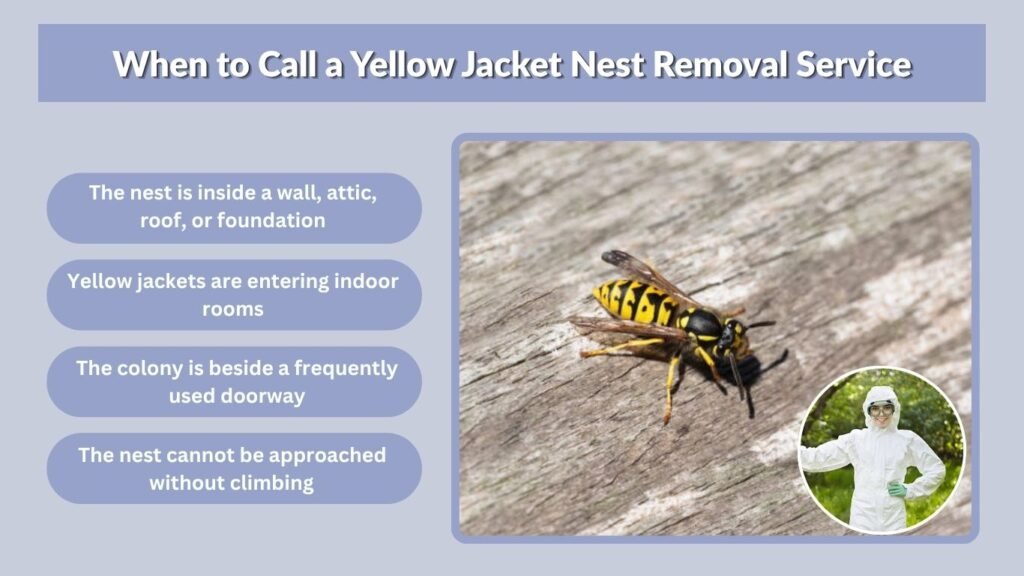 When to Call a Yellow Jacket Nest Removal Service