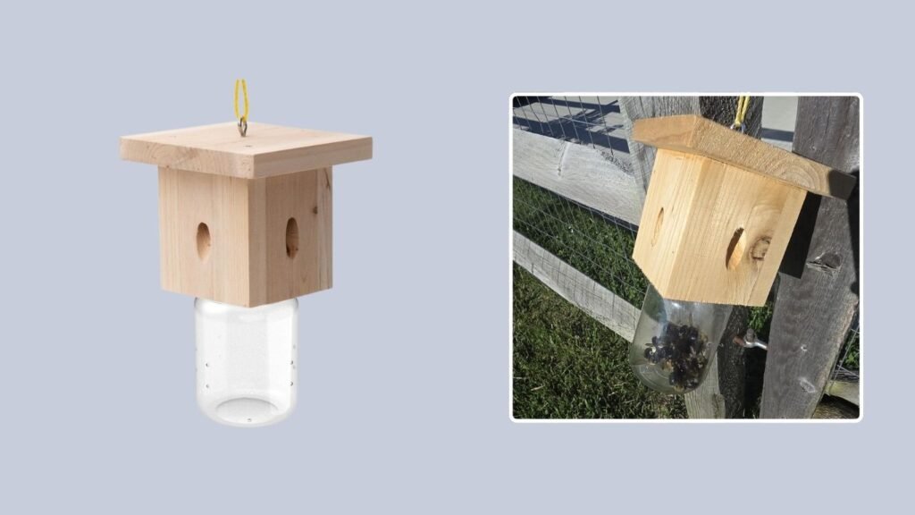 Wood Carpenter Bee Trap for Outside