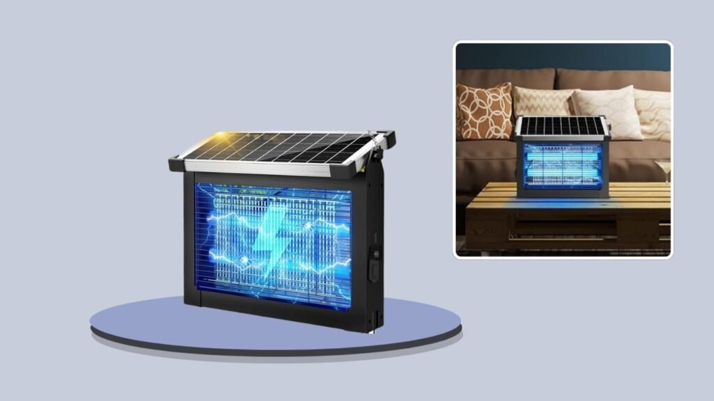 PhatroyYee 4500V Solar Outdoor Bug Zapper
