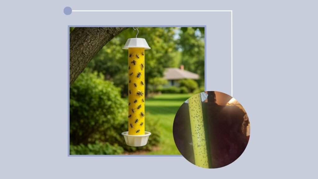  Sticky Stick Wasp Traps for Indoor & Outdoor Use