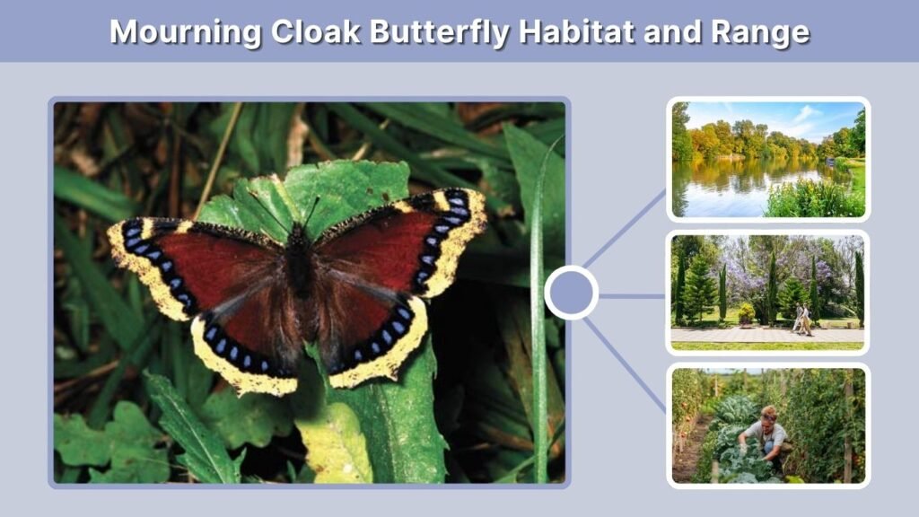 Mourning Cloak Butterfly Habitat and Range
