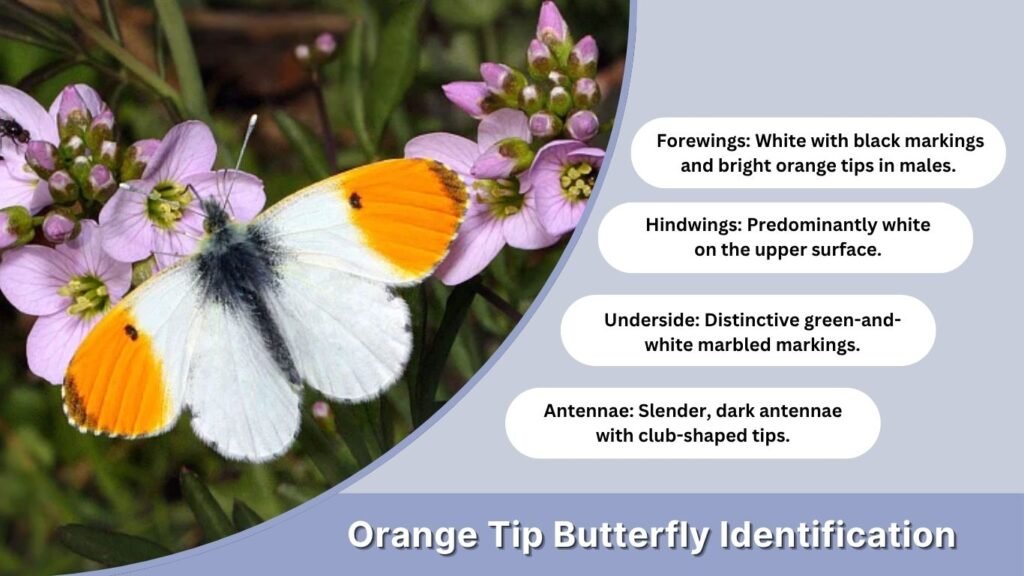 Orange Tip Butterfly Identification