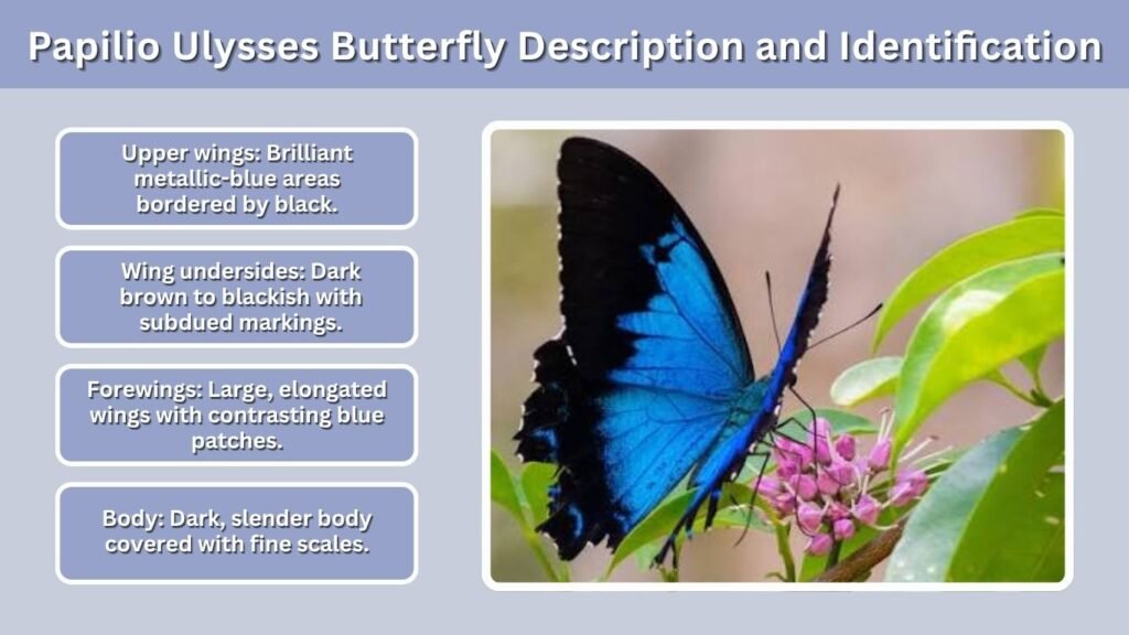 Papilio Ulysses Butterfly Description and Identification