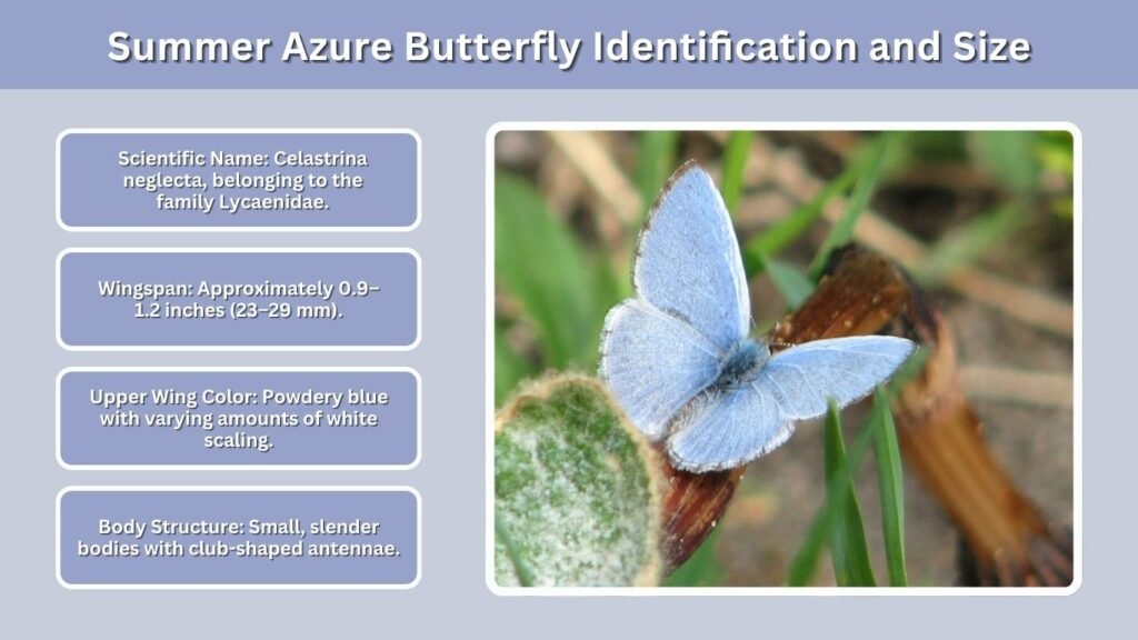 Summer Azure Butterfly Identification and Size