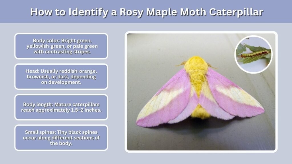 How to Identify a Rosy Maple Moth Caterpillar