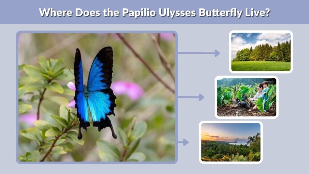 Where Does the Papilio Ulysses Butterfly Live?